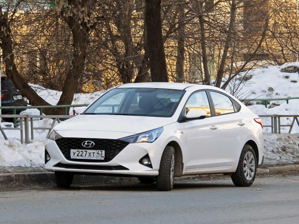 у 227 хт 43, Hyundai Solaris 2nd gen (HCR), facelift, 2020–2022 (Solaris HS for RU-market since 2024)