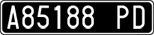 License plate of Italy, Cars (1927 year series)