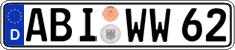 German license plate, Regular plates