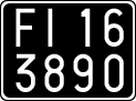 License plate of Italy, Cars (1927 year series)