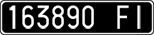 License plate of Italy, Cars (1927 year series)