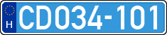 license plates of Hungary, Diplomatic