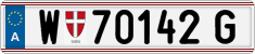 License plate of Austria, Regular plates
