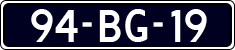 License plate of the Netherlands, Cars