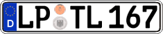 German license plate, Regular plates