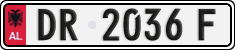 License plate of Albania, Cars (1993)