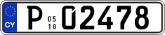 License plate of Cyprus, Trailers