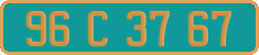 French license plate, Diplomatic