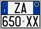 License plate of Italy, Cars (1994 year series)