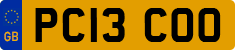 License plate of the United Kingdom, 2001 year system