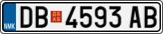 License plate of North Macedonia, Regular plates (2012)