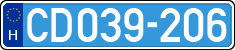 license plates of Hungary, Diplomatic