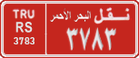 License plate of Egypt, Cars (1999)