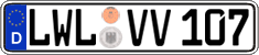 German license plate, Regular plates