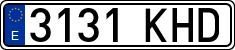 License plates of Spain, Ordinary (2000)