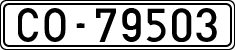 License plates of Spain, 1900 year series