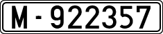 License plates of Spain, 1900 year series