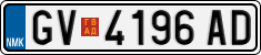 License plate of North Macedonia, Regular plates (2012)