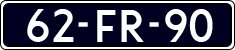 License plate of the Netherlands, Cars