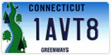 Connecticut, Specialty plates (1ABC2)