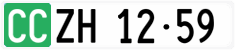 License plate of Switzerland, Diplomatic