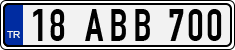 License plate of Turkey, Regular plates