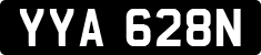 License plate of the United Kingdom, 1963 year system