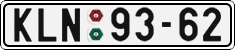License plate of the Czech Republic, Cars (1960)
