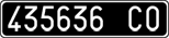 License plate of Italy, Cars (1927 year series)