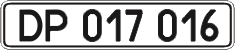 License plate Ukraine, Diplomatic