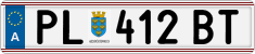 License plate of Austria, Regular plates