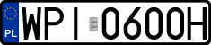 License plates of Poland, Regular car plates
