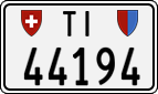 License plate of Switzerland, Cars