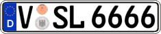 German license plate, Regular plates