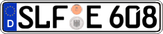 German license plate, Regular plates