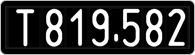 License plate of Austria, 1947 year system