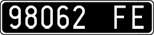 License plate of Italy, Cars (1927 year series)