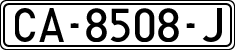 License plates of Spain, 1971 year series