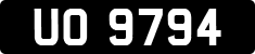 License plate of the United Kingdom, 1903 year system