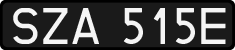 License plates of Poland, 1976 year system