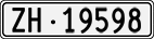 License plate of Switzerland, Cars