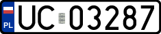 License plates of Poland, Military