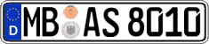German license plate, Regular plates