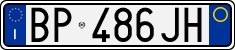 License plate of Italy, Cars (1994 year series)