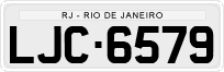 License plate of Brazil, Private owners (1990)