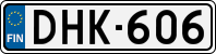 License plate of Finland, Cars