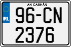 License plate of Ireland, Regular plates