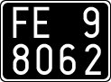 License plate of Italy, Cars (1927 year series)