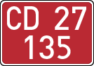 License plates of Spain, Diplomatic