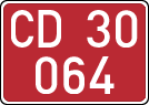 License plates of Spain, Diplomatic